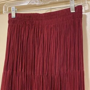 Gorgeous Longhorn Western Burgundy Skirt